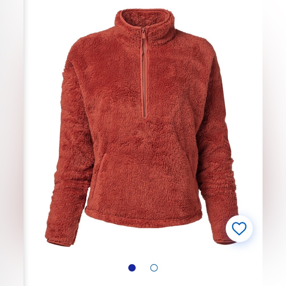 Cozy “Hot Sauce” Fleece 1/2 Zip Up